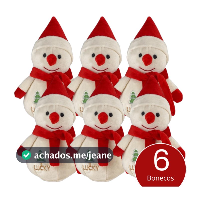 Kit Bonecos De Neve Natalino Urso Pelucia Enfeite Presente De Natal