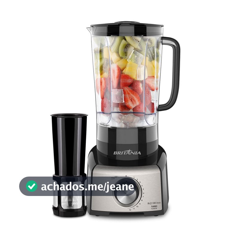 Liquidificador Britânia 1200W 3L 12 Velocidades BLQ1380P