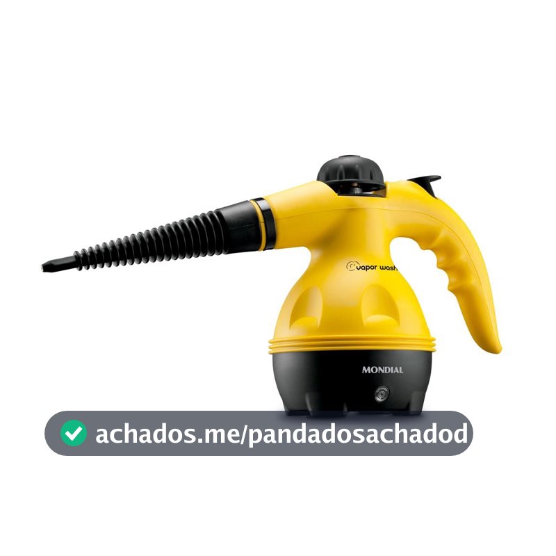 Higienizador Vapor Wash Mondial Amarelo e Preto 1000W HG-01