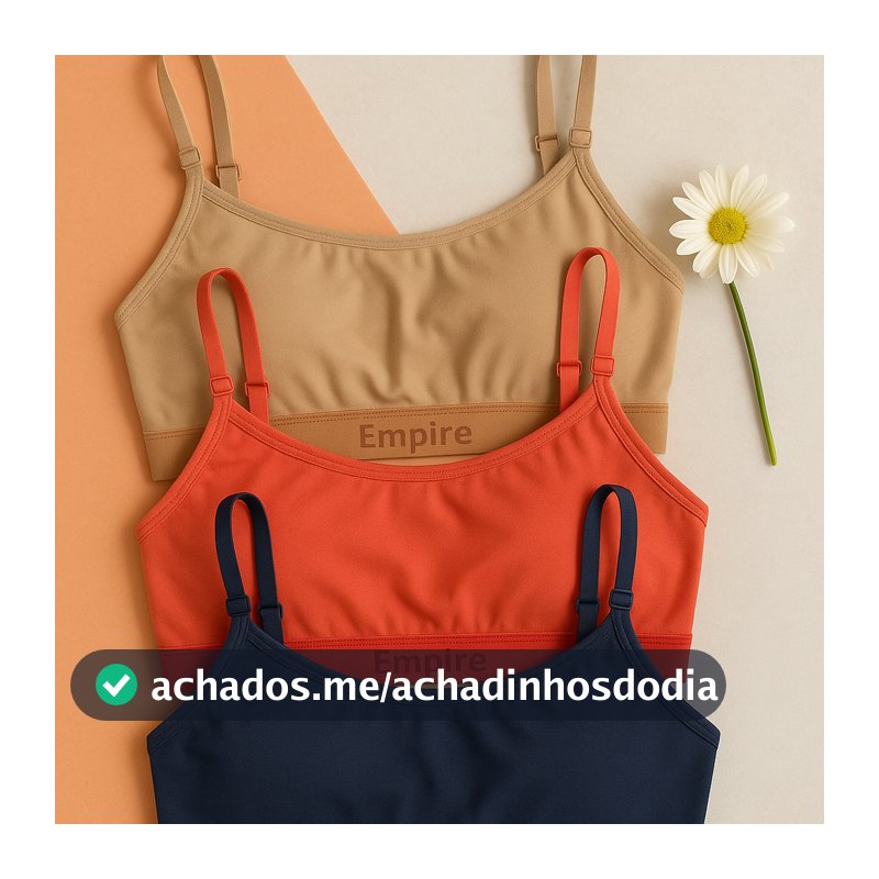 Kit 3 Top Feminino Forrado Microfibra Sutiã Top Fitness de Academia