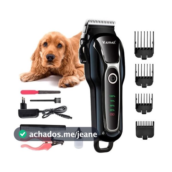 MáquinaParaTosar Cachorro ProfissionalPet De Corte Cabelo kemei km 1991 Aparadordepelos de Cachorro