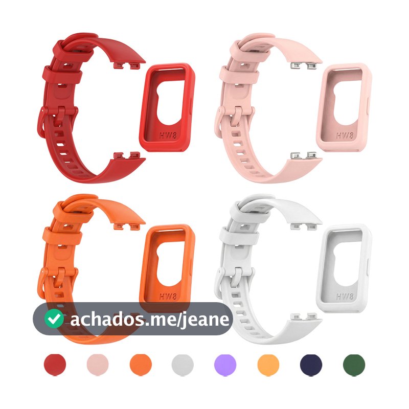 Pulseira De Silicone Para Huawei Band 10 9 8 NFC Macia Esportiva Borracha Cinto Protetor De Tela Acessórios De Capa De M