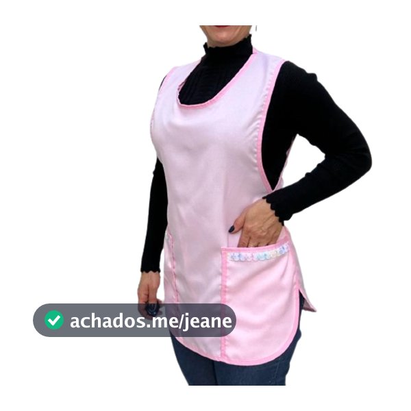 Bata Avental Jaleco frente e costas com tiras ajustáveis na Lateral veste do 36 ao 48