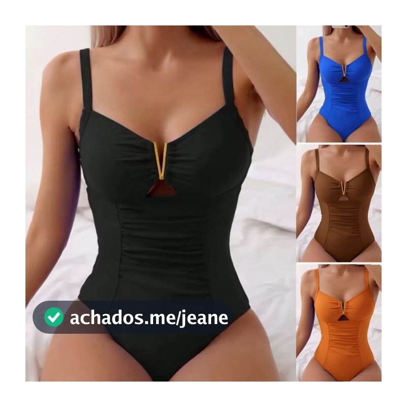 Maiô Disfarça Barriga Modelador com Bojo – Moda Praia Feminina Elegante e Confortável