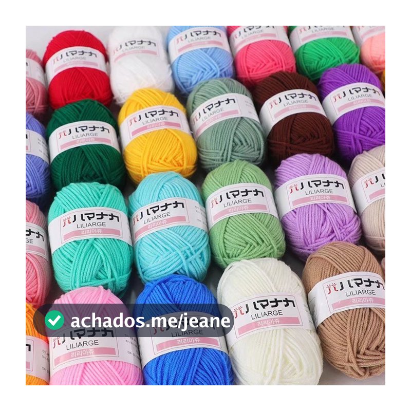 Fios Para Crochê 4 Ply Milk Cotton De Lã Flor De Bricolagem