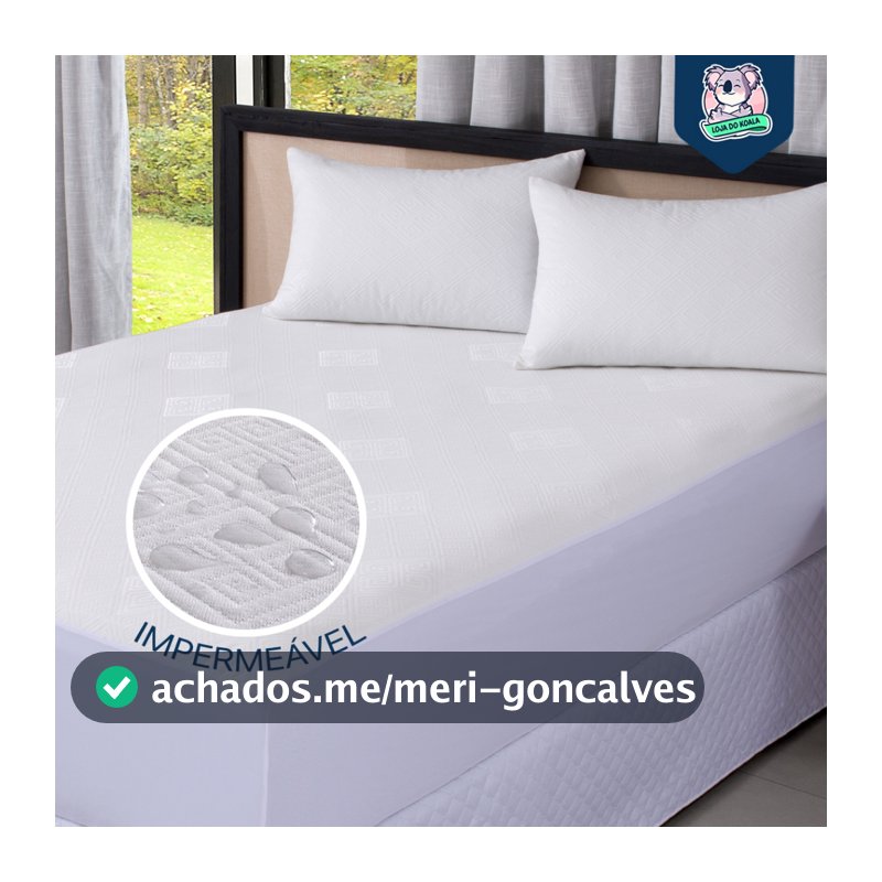 Protetor Impermeável para Colchão SUPER SILENCIOSO 100% Impermeável Tecido Jacquard Premium Tamanhos
