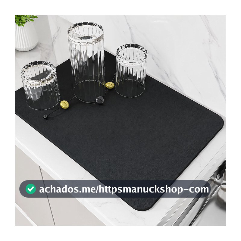 Tapete De Secagem Louças Cozinha Absorvente Antiderrapante Multiuso Escorredor