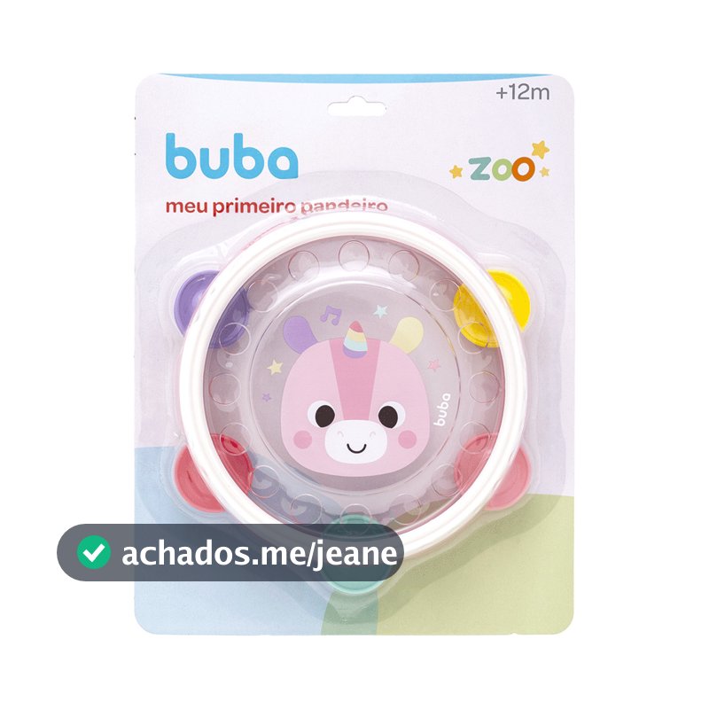 Brinquedo Musical Meu Primeiro Pandeiro Buba Zoo Unicórnio