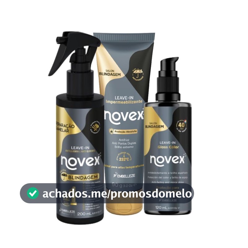 Kit Novex Leave-in Salon blindagem