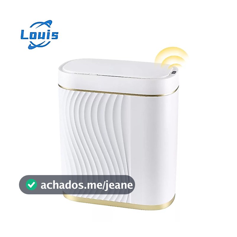 Louis 8 Litros Lixeira com Sensor Automático Inteligente Abre Fácil