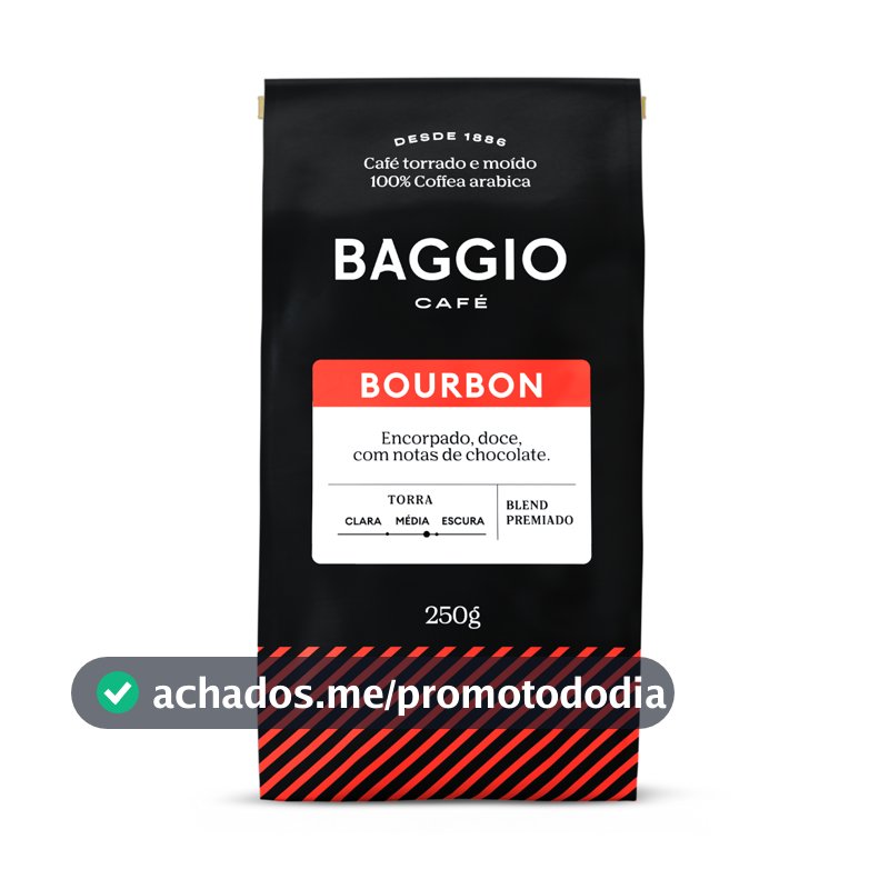 Baggio Café - Café Torrado e Moído - Blend Premiado -  Bourbon 250g