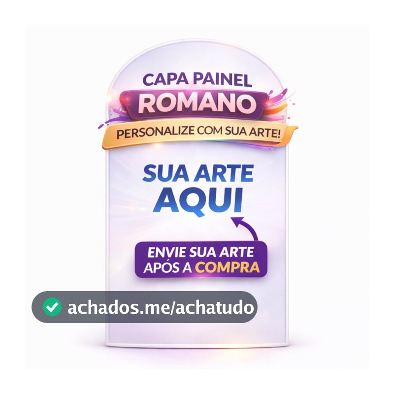 Capa Painel Romano Veste Fácil Com Sua Arte Tecido Dryfit com Elástico Festa Decorativa Enviar arte após compra
