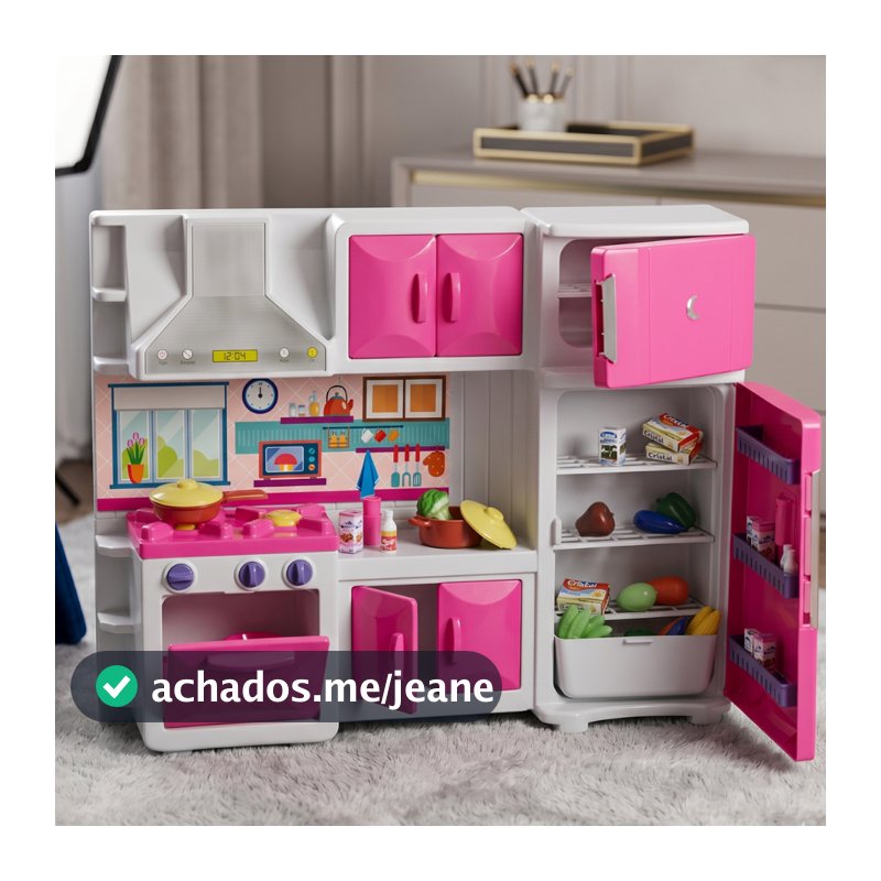 Cozinha Infantil Premium Completa Interativa Funcional Unisex Faz de Conta Brinquedo Max House