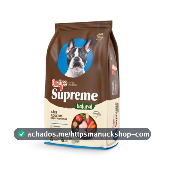 Ração Quatree Supreme Adulto Raça Pequena Frango 1 kg