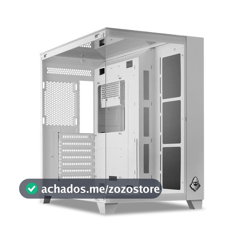 Gabinete Gamer Mancer CV550, Mid-Tower, Lateral de Vidro, Branco, MCR-CV550-WH