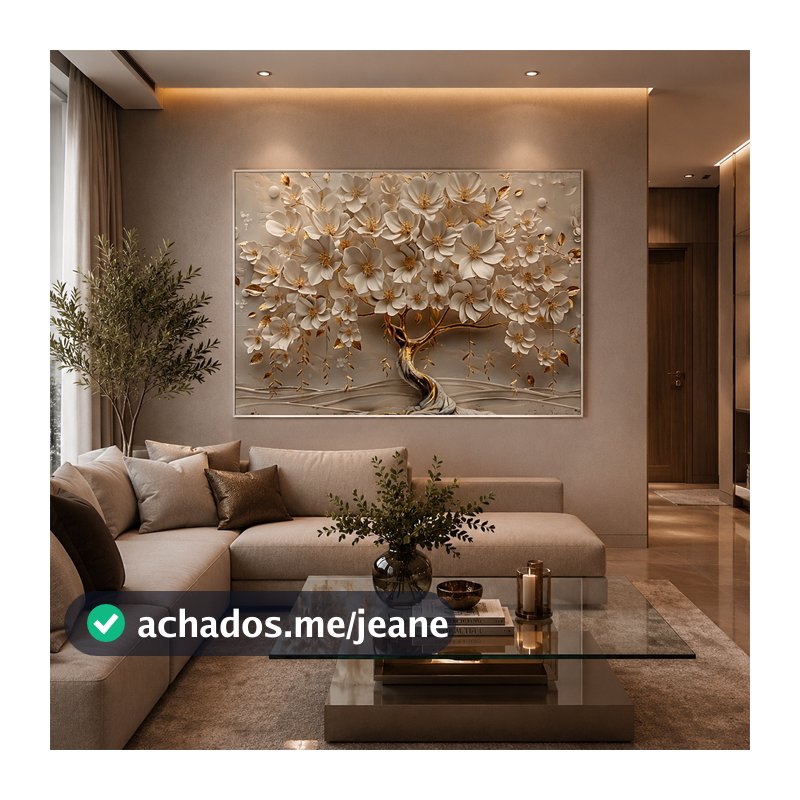 Quadro Decorativo Primavera Flores Com Moldura Para Sala Quarto Escritório