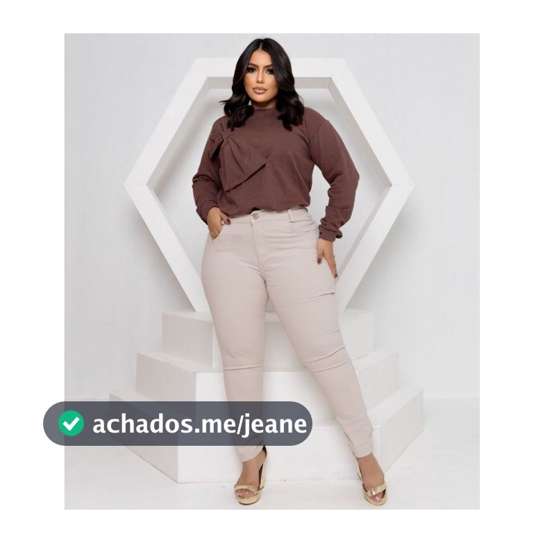 Calça jeans Feminina Plus Size Com Lycra Varias Cores