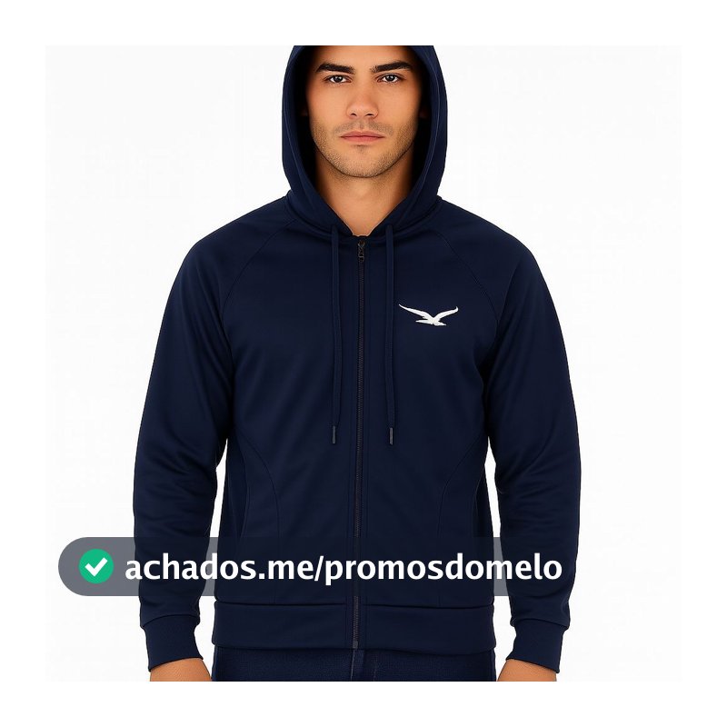 Jaqueta Jogger Chimpa Com Bolsos Touca E Ziper Origin's