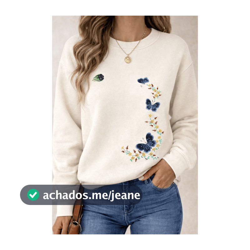 Blusa de Frio Feminina Blusas Femininas Moletons Femininos Estilosa Moda Inverno Estilo Casual Atual