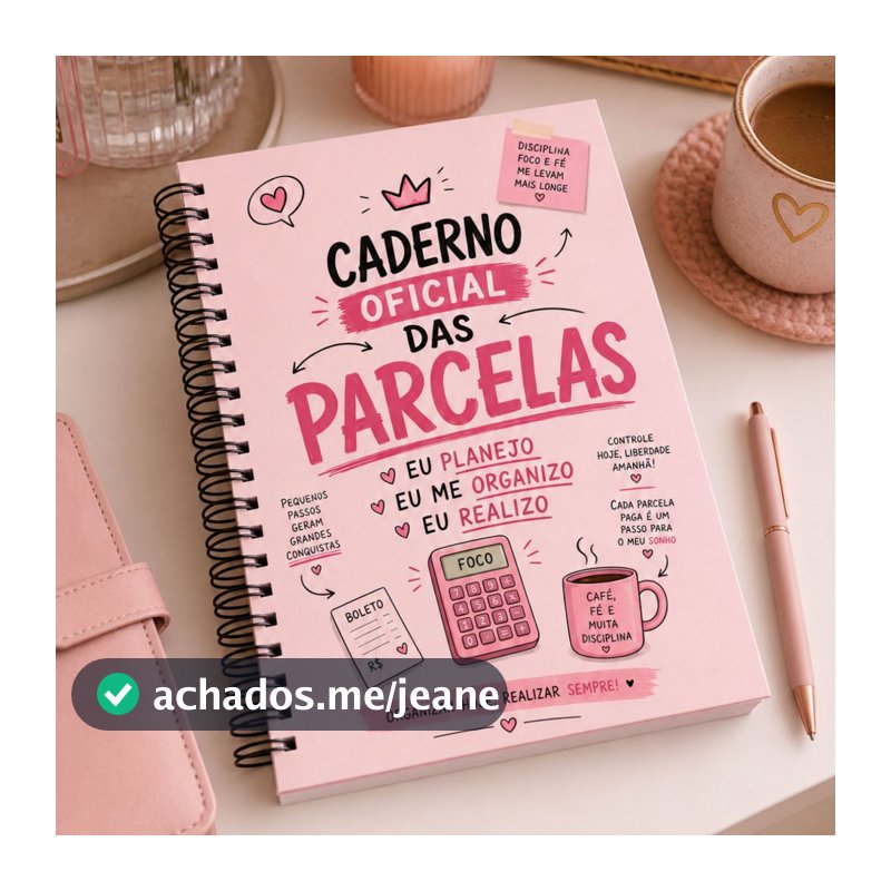 Planner Financeiro Permanente A5 | Organize Suas Contas e Parcelas