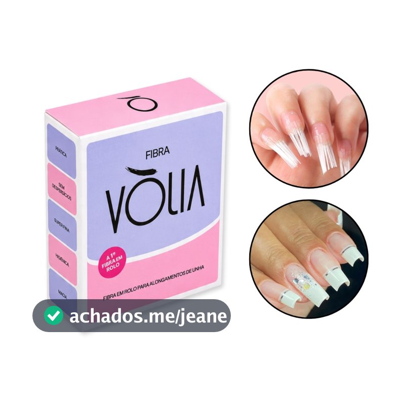 Fibra de Vidro para Alongamento de Unhas Vòlia Rolo 4 Metros Unha Manicure Nail Designer Gel