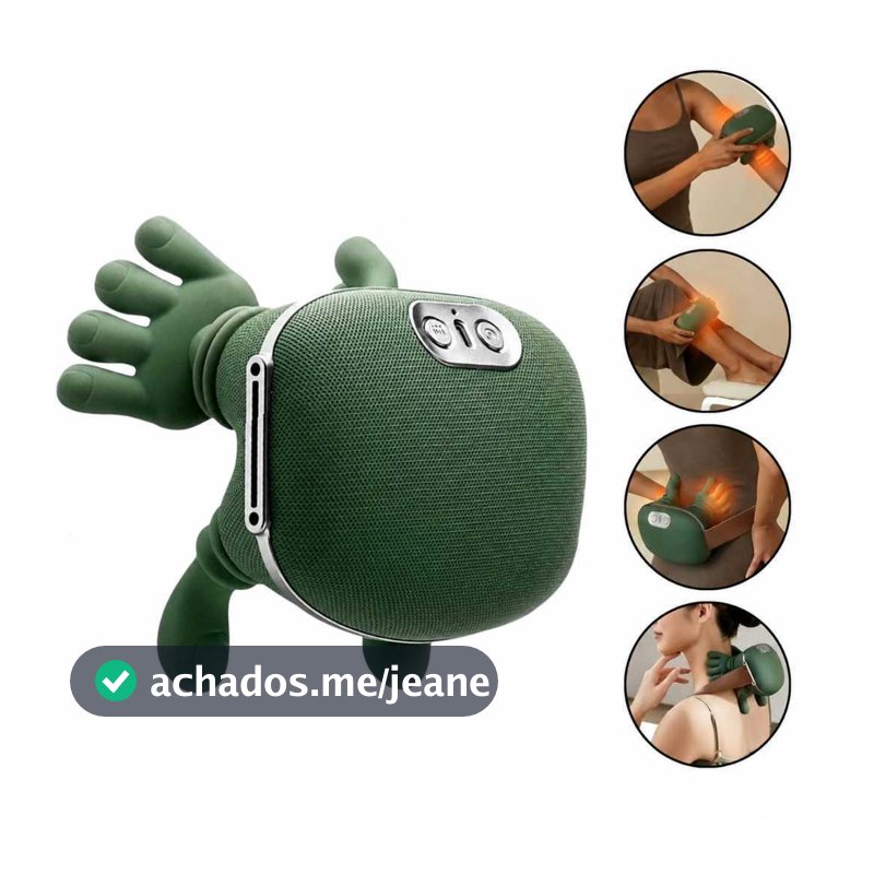 Massageador De Pescoço Elétrico Portátil Aquecimento Relaxamento Tensão Ombro Mãos Massagem Alívio