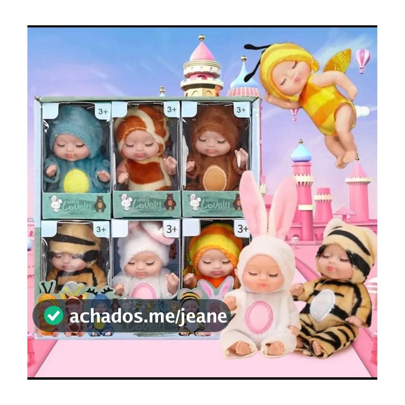 Boneca MINI  Bebe  Recem Nascida Menina
