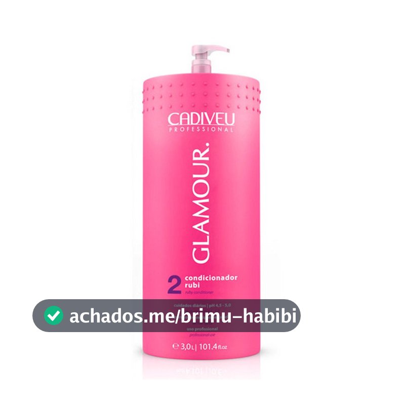 Condicionador Glamour Rubi 3L - Cadiveu Professional