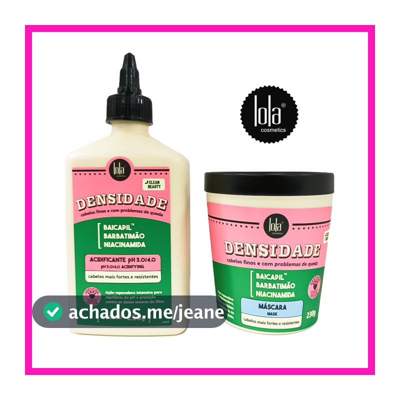 Lola Densidade (Acidificante 250ml ou Máscara 230g)