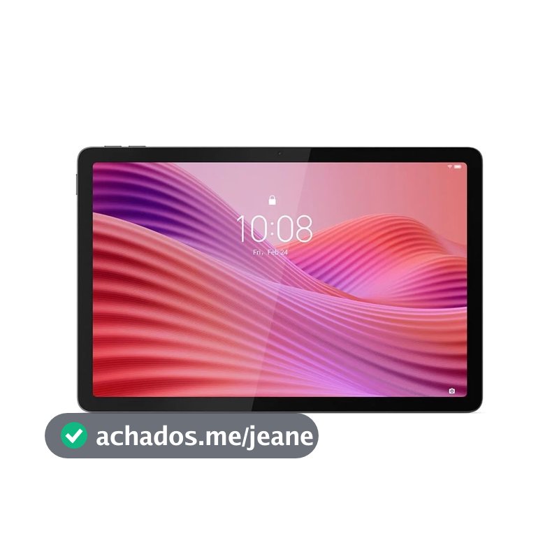 Tablet Lenovo Tab 10.1” Wi-Fi 64GB 4GB RAM Android 14 – Cinza
