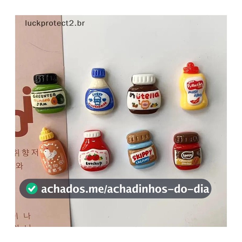 LP 8 Peças De Ímãs De Geladeira , De Comida De Desenho Animado Kawaii , Decorativos Fofos , Armário De Ímã Personalizado