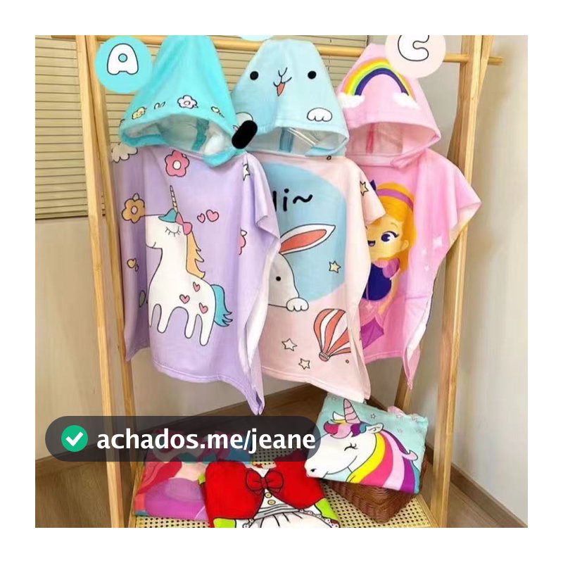 Moda Toalha de Banho Bebê Toalha de Infantil Vestível Absorventede Secagem Rápida para Crianças Super Macia