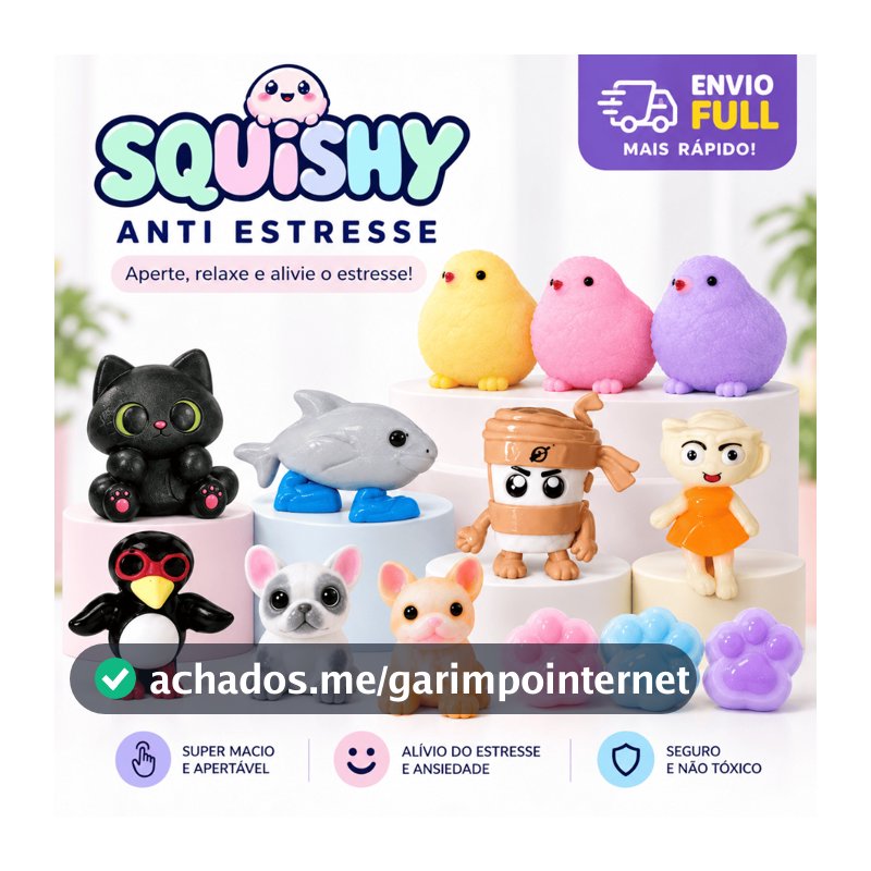 Taba Squishy Anti estresse fofo macio Capivara Gatinho Pintinho Brinquedo sensorial infantil Full