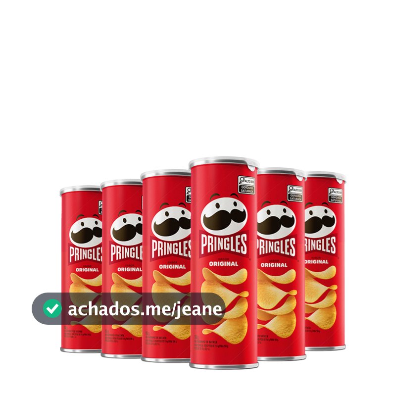 Kit Batata Pringles Original 6 Unidades