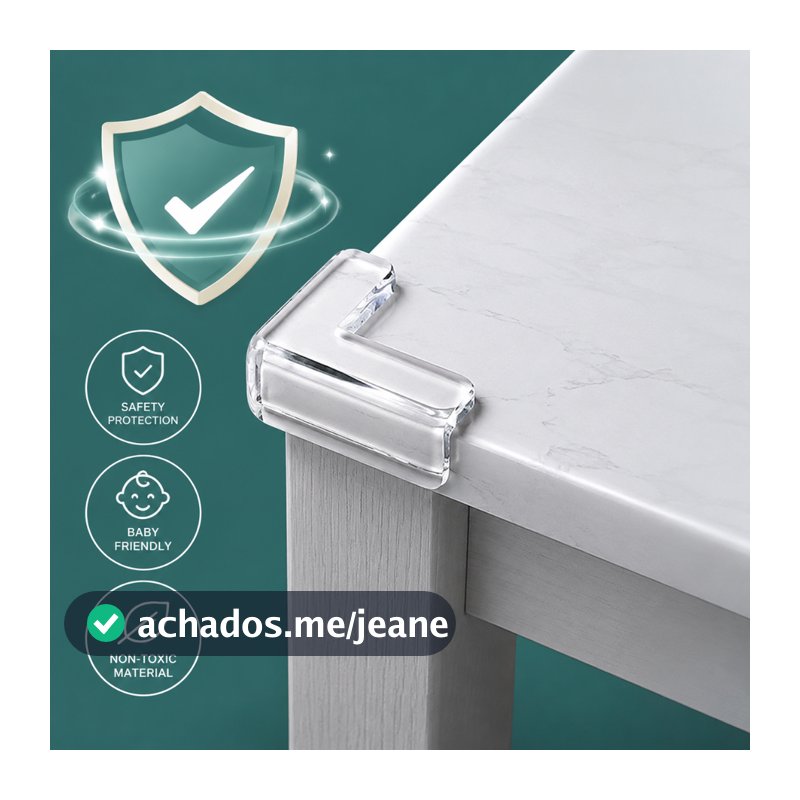 8 Peças Protetor De Silicone Para Quina De Mesa Protetor De Quina Móveis Quarto (4 Redondas + 4 Quadradas)
