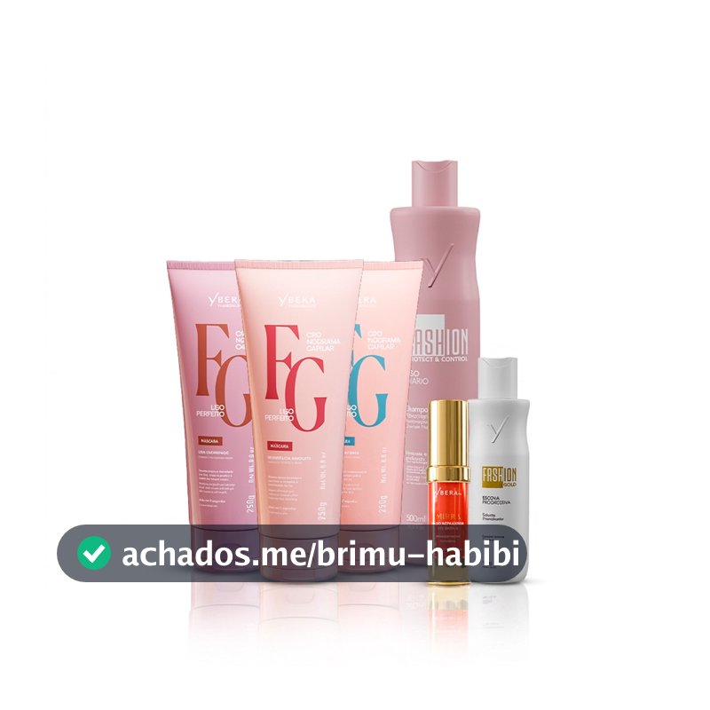 Kit Cronograma Capilar Liso Perfeito + Shampoo Pós Progressiva 500ml - Fashion Gold