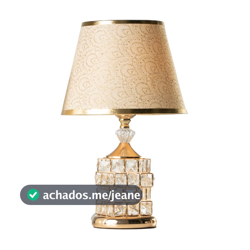 Abajur De Mesa Luxuoso Sala De Estar Abajur De Tomada Quarto Abajour Gold Cupula