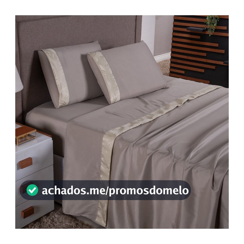 Kit Jogo de Lençol 4 Peças Percal 400 Fios Toque Macio Jogo de Lençol Casal Queen Size/ King Size