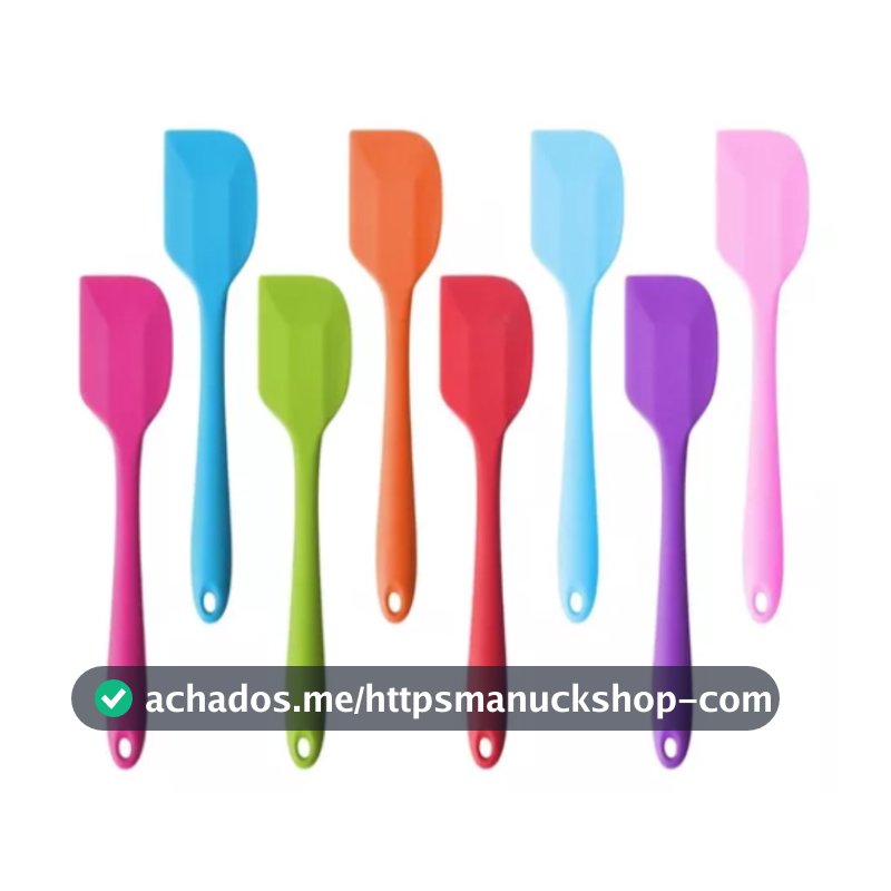 Espátula Pão Duro Silicone Maciço Reforçada 21 cm