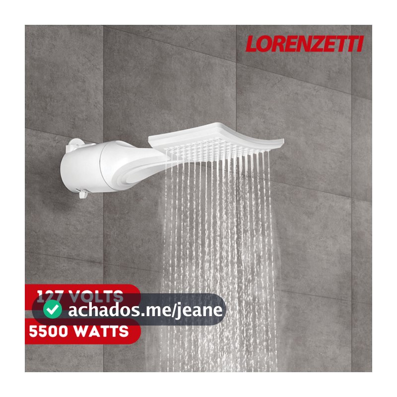 Chuveiro Ducha Multitemperaturas Loren Shower Ultra Lorenzetti 127v 5500w Branco