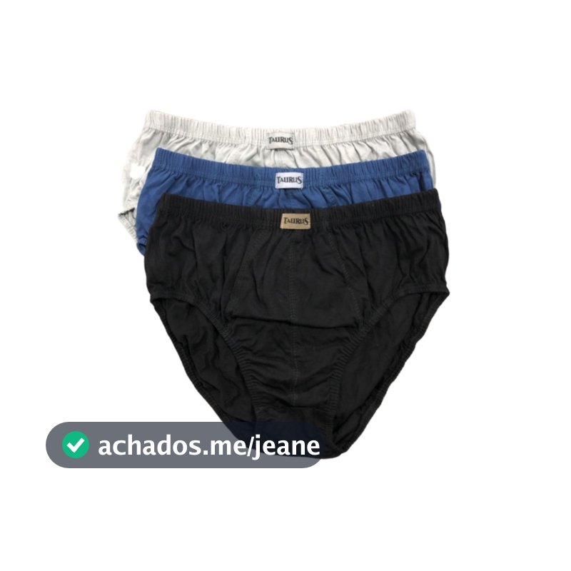 Kit 6 Cuecas Slip Plus Size Tradicional/Normal/Cavada 100% Algodão P Até G9 Grande