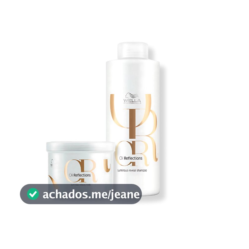 Kit Wella - Shampoo 1L e Máscara 500g Oil Reflections