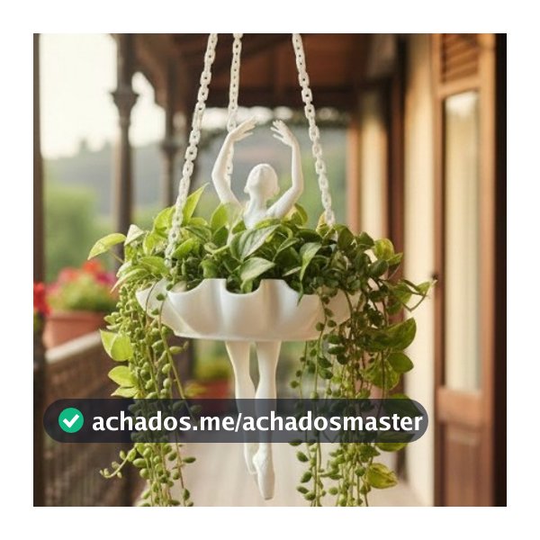 Vaso Bailarina Suspenso Decorativo Plantas Pendentes Suculentas
