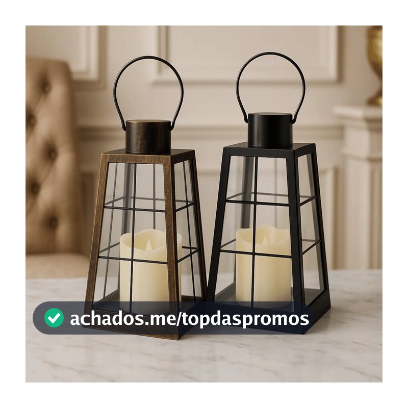 Luminária Lamp Com Led 22cm - Tokyo Design / Alimentação: 3 Pilha AAA / Decoração Casa / Elegante