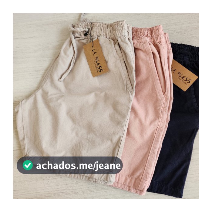 Kit 3 Bermuda Masculina Short Mauricinho Brim Premium