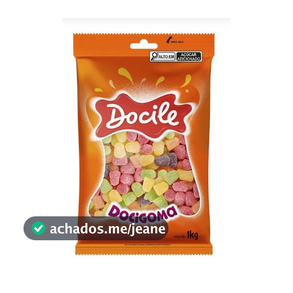 Bala Goma Docile Sino 1Kg Sortido