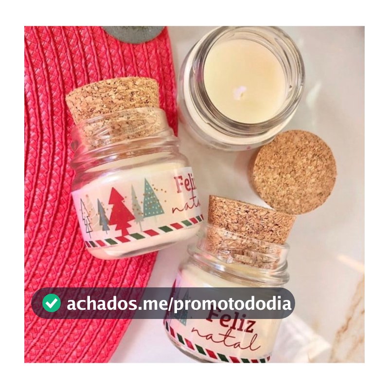 Kit 12 Velas Aromáticas Natalinas Personalizadas - Lembrancinha Fim de Ano com Frete Grátis Shopee