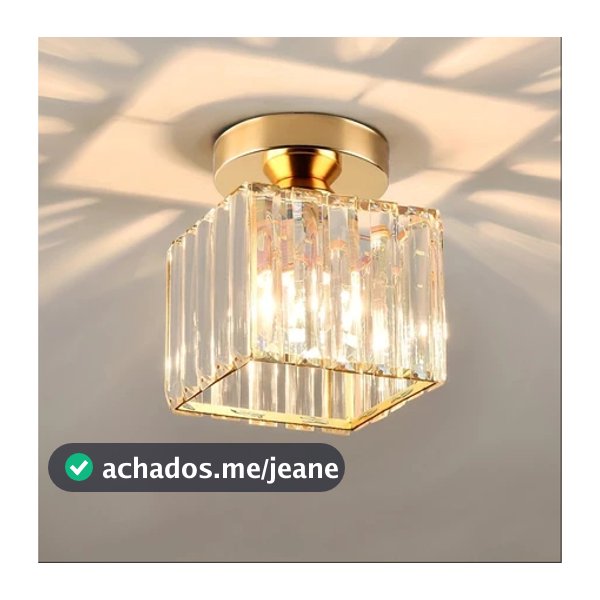 Lustre de cristal minimalista Iluminação residencial Quarto Sala de estar Sala de jantar