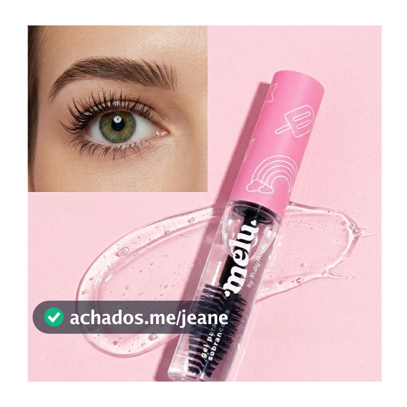 Gel Para Sobrancelha Incolor Melu Ruby Rose RR-8422 Fixador Rímel Transparente