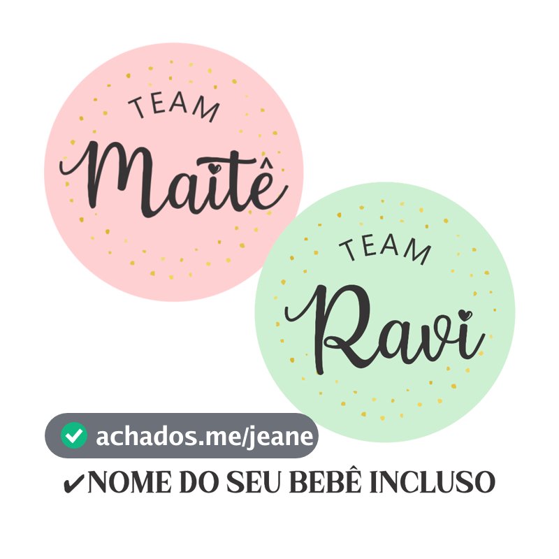 Kit 60 a 180 Tags Adesivos Personalizados Chá Revelação Rosa e Verde | Etiqueta Lembrancinha Adesivo